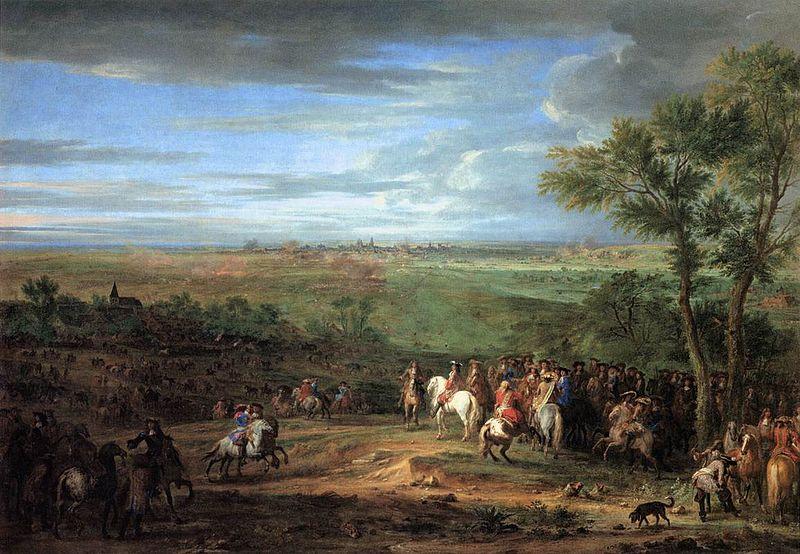Adam Frans van der Meulen Louis XIV Arriving in the Camp in front of Maastricht Germany oil painting art